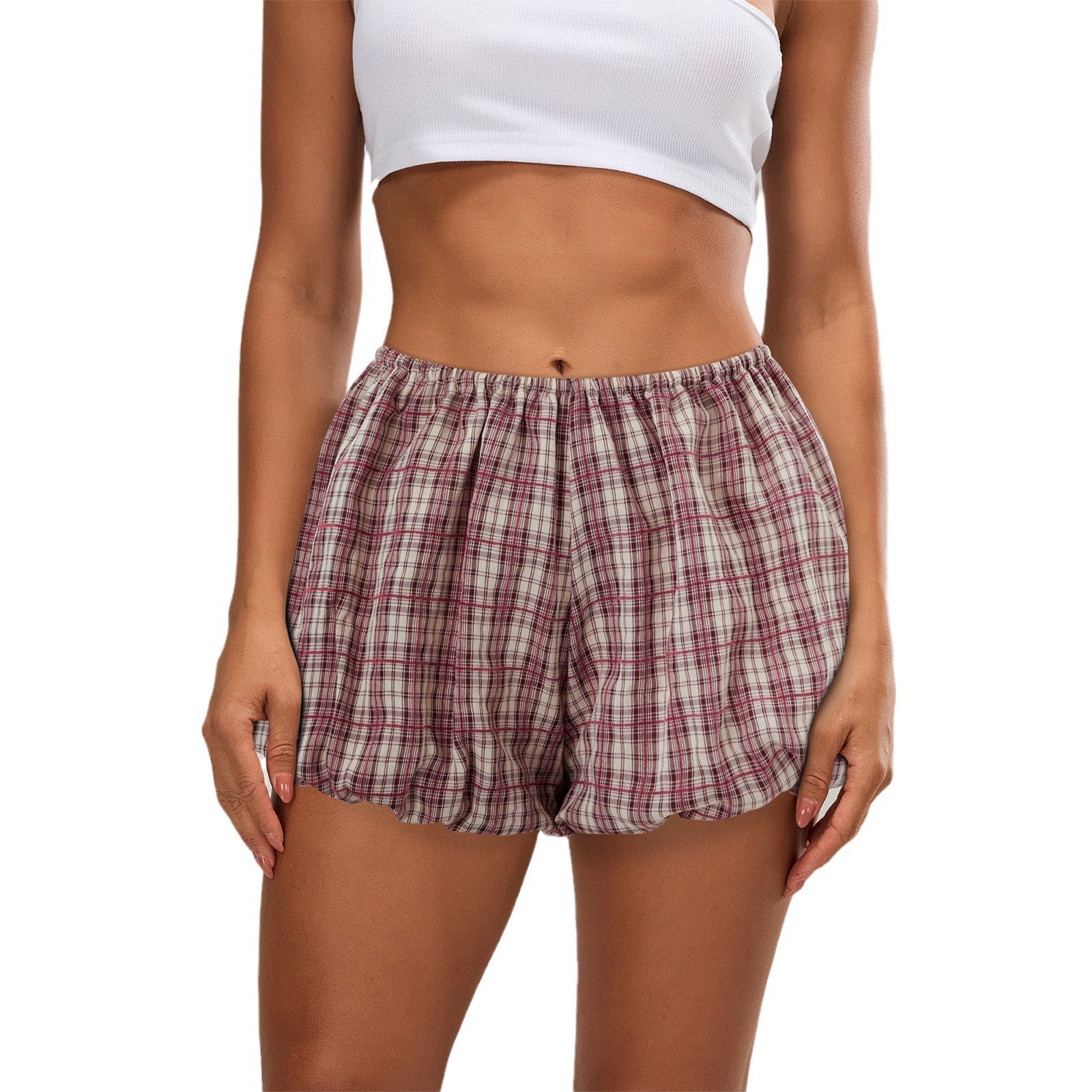 Women's Casual Plaid Shorts
